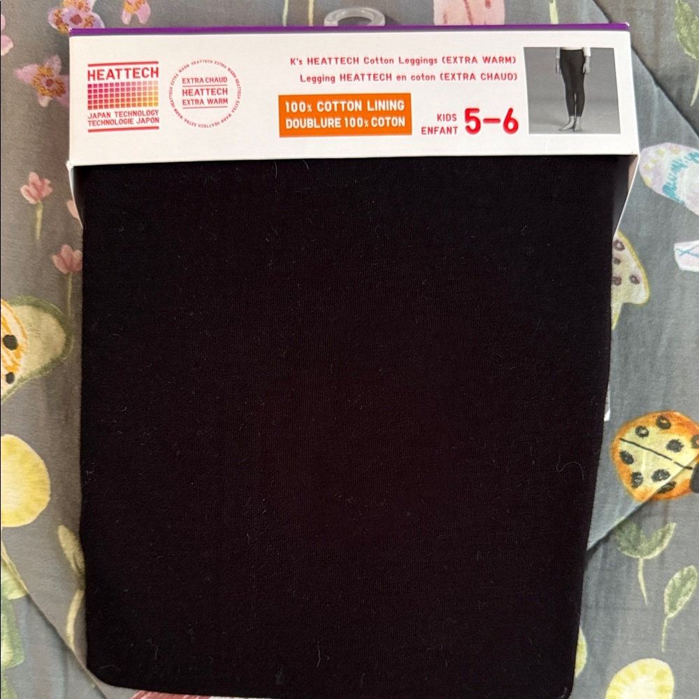 Uniqlo Black Kids HEATTECH Extra Warm Leggings